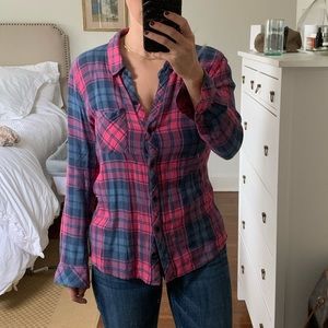 Rails flannel button down